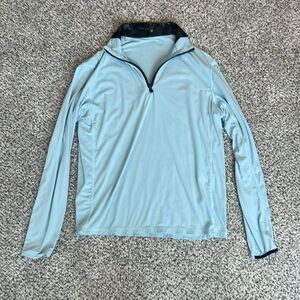 Greyson Tate Mockneck Quarter-Zip - S - Wolf Blue
